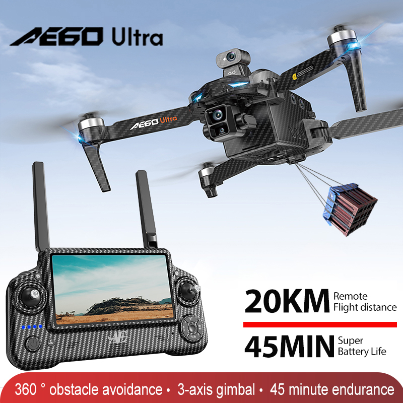 Drone Kit Professional - AE60 GPSドローン プロフェッショナル 8Kカメラ 3軸ジンバル 空撮FPV