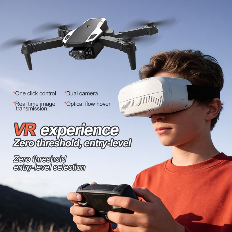 Drone Kit Build Yourself - M1/M1VRドローンキット（リモコンとVRグラス付き）4Kデュアルカメラ調整可能レンズ搭載空撮用リモコンドローン