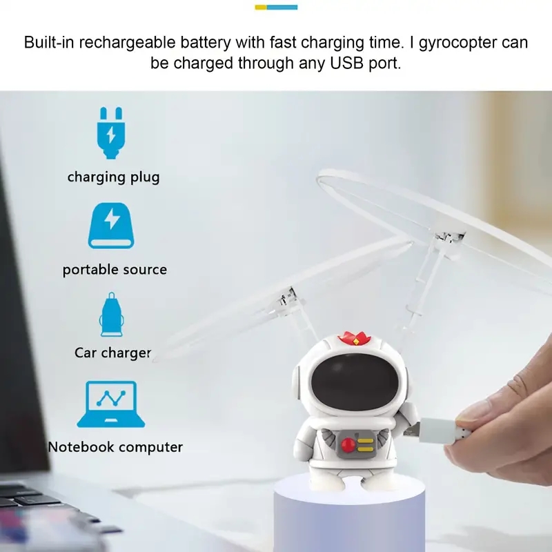 ミニ宇宙飛行士ドローン漫画風宇宙飛行士飛行ロボットおもちゃ、 - Drone Kit Tricopter のレビューと価格